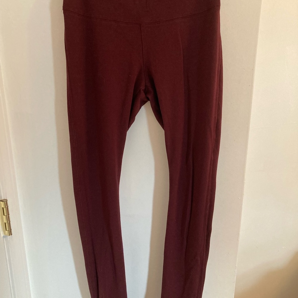 Burgundy White House Black Market Leggings